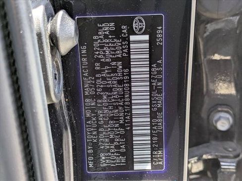 Used 2022 Toyota Avalon XLE w/ Moonroof Package FWD image 30