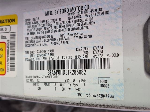 Used 2018 Ford Fusion SE w/ Fusion SE Technology Package FWD image 13