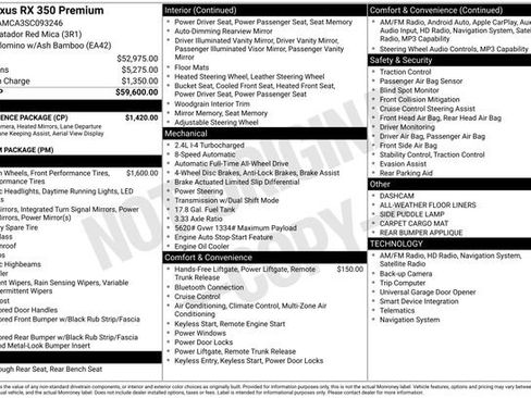 Used 2025 Lexus RX 350 Premium w/ Convenience Package image 43