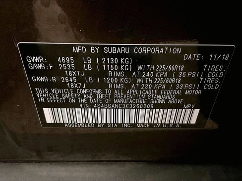 Used 2019 Subaru Outback 2.5i Limited image 33