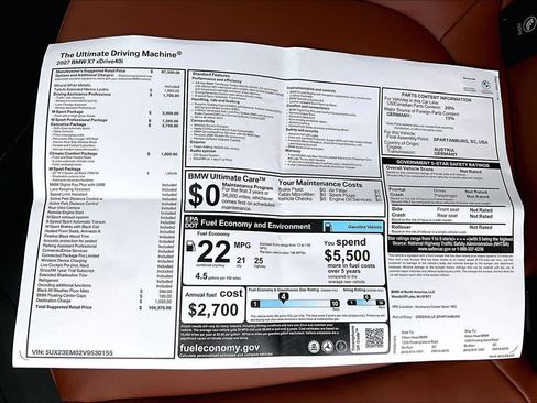 New 2027 BMW X7 xDrive40i w/ Executive Package AWD/4WD image 18