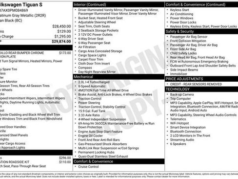 Used 2023 Volkswagen Tiguan S AWD/4WD image 24