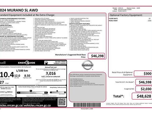 Used 2024 Nissan Murano SL image 6