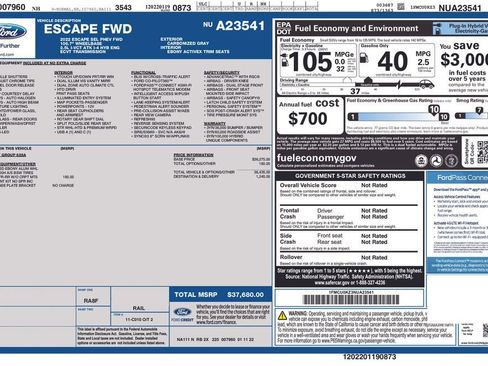 Used 2022 Ford Escape SEL FWD image 22