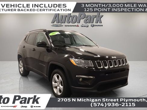 Certified 2019 Jeep Compass Latitude w/ Cold Weather Group AWD/4WD image 1