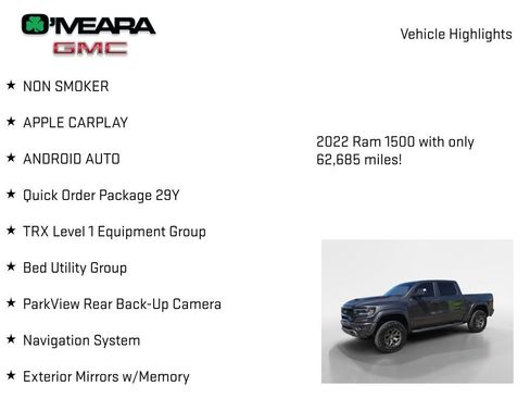 Used 2022 RAM 1500 TRX w/ TRX Level 1 Equipment Group AWD/4WD image 8