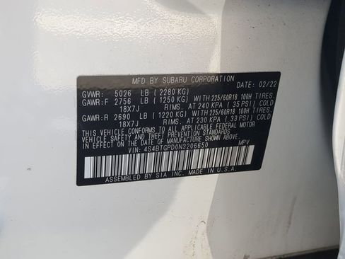 Used 2022 Subaru Outback Touring XT w/ Tech Package 3 AWD/4WD image 38