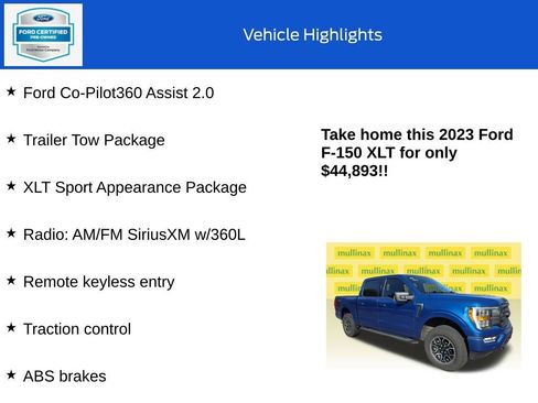 Used 2023 Ford F150 XLT w/ Equipment Group 302A High AWD/4WD image 18