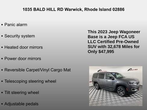 Used 2023 Jeep Wagoneer 4WD w/ Premium Group I image 26
