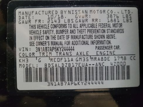 Used 2019 Nissan Sentra SV w/ Special Edition Package FWD image 33