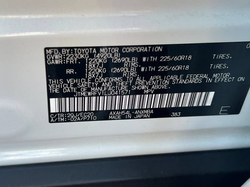 Used 2020 Toyota RAV4 XSE w/ All Weather Liner Package AWD/4WD image 52