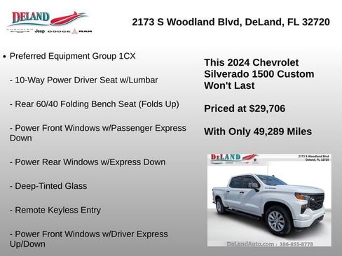 Used 2024 Chevrolet Silverado 1500 Custom RWD image 8