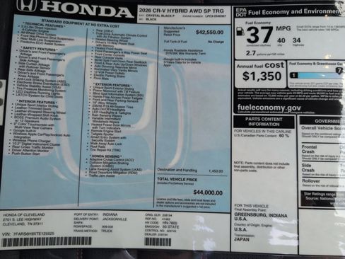 New 2026 Honda CR-V Sport Touring image 16