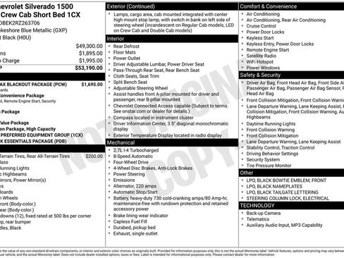 Used 2024 Chevrolet Silverado 1500 Custom w/ Turbomax Blackout Package image 17