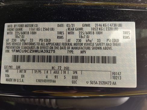 Used 2021 Ford Escape SEL image 33