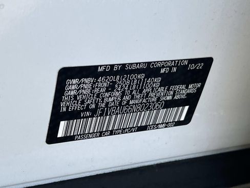 Certified 2022 Subaru WRX GT image 35