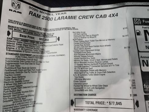Used 2020 RAM 2500 Laramie image 53