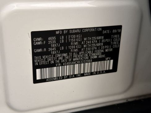 Used 2019 Subaru Outback 2.5i Limited image 39