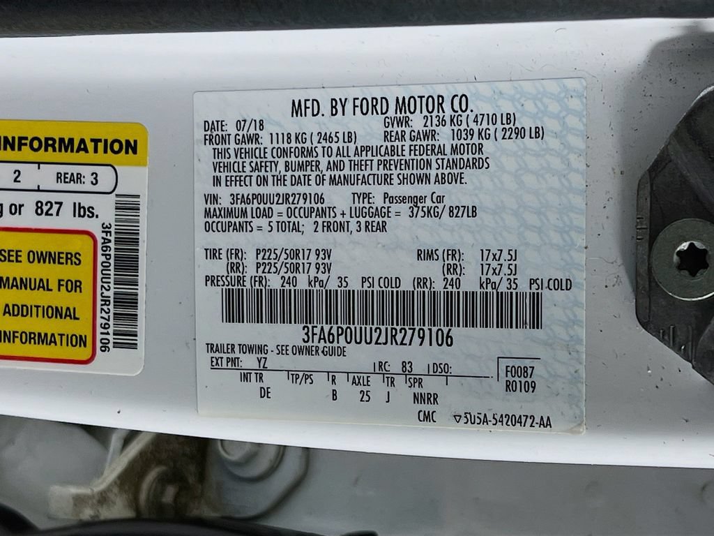 Used 2018 Ford Fusion S FWD image 29