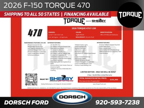 New 2026 Ford F150 Lariat w/ Equipment Group 501A Mid AWD/4WD image 2