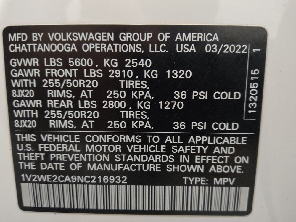 Used 2022 Volkswagen Atlas Cross Sport SE FWD image 33