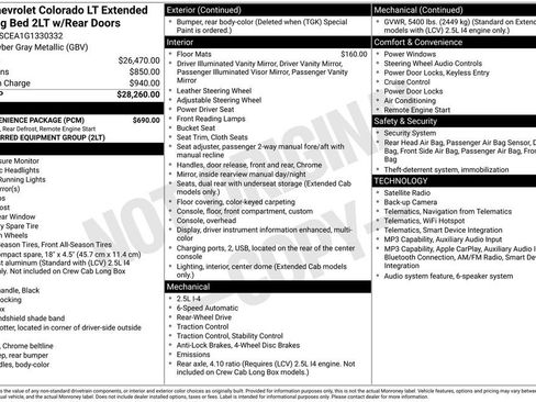 Used 2016 Chevrolet Colorado LT w/ LT Convenience Package RWD image 26