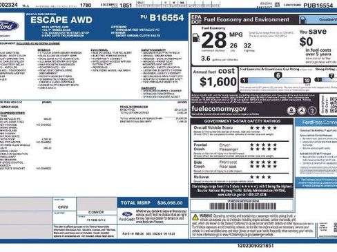 Certified 2023 Ford Escape Active w/ Tech Pack #1 AWD/4WD image 14