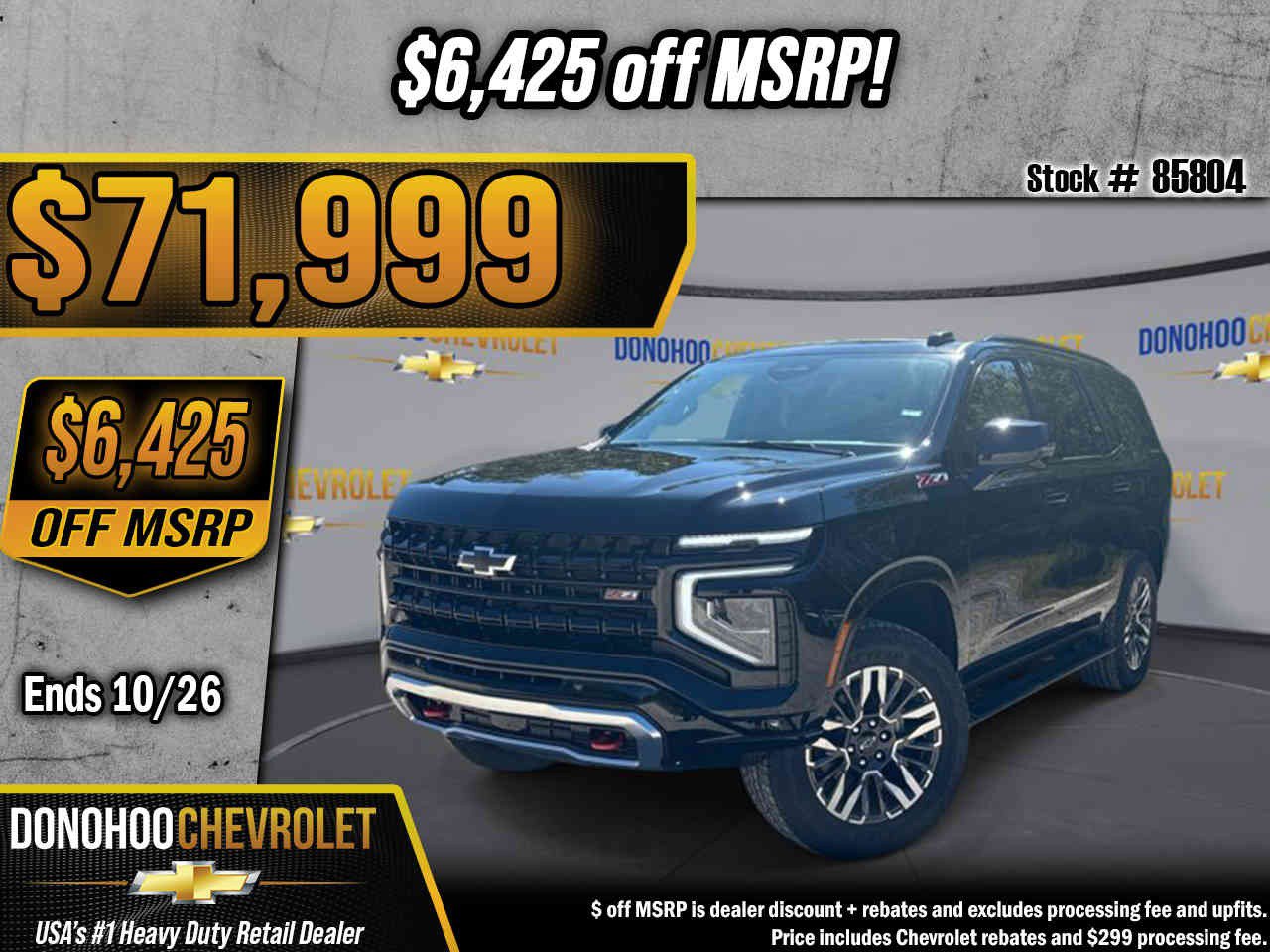 New 2027 Chevrolet Tahoe Z71 w/ Comfort Package AWD/4WD image 1