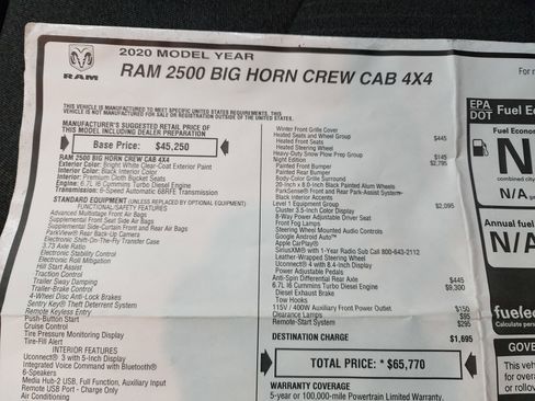 Used 2020 RAM 2500 Big Horn w/ Night Edition image 48