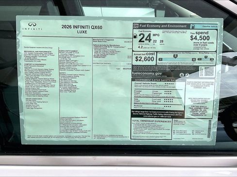 New 2026 INFINITI QX60 Luxe w/ Cargo Package image 24