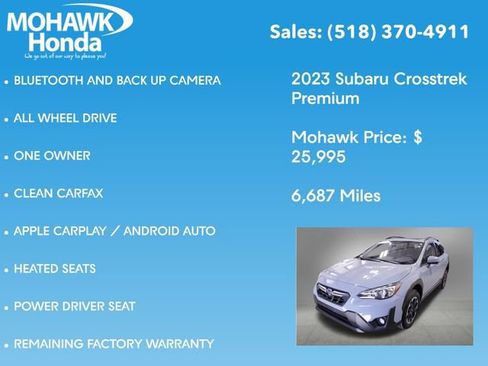Used 2023 Subaru Crosstrek 2.0i Premium image 7