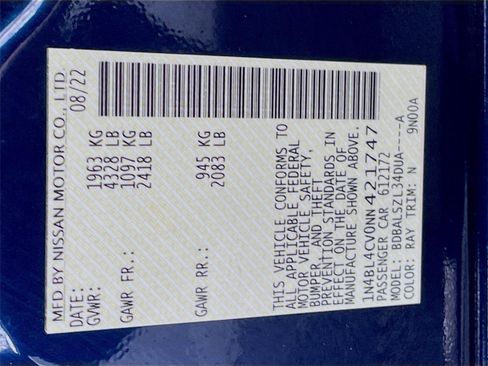 Used 2022 Nissan Altima 2.5 SR FWD image 32