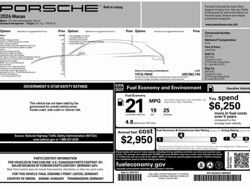 Certified 2026 Porsche Macan AWD/4WD image 53