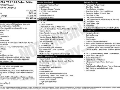 Used 2023 MAZDA CX-5 Carbon Edition AWD/4WD image 6