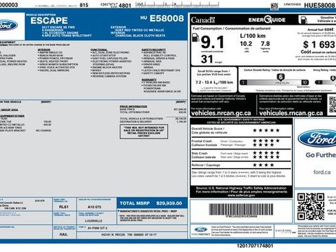 Used 2017 Ford Escape SE FWD image 32