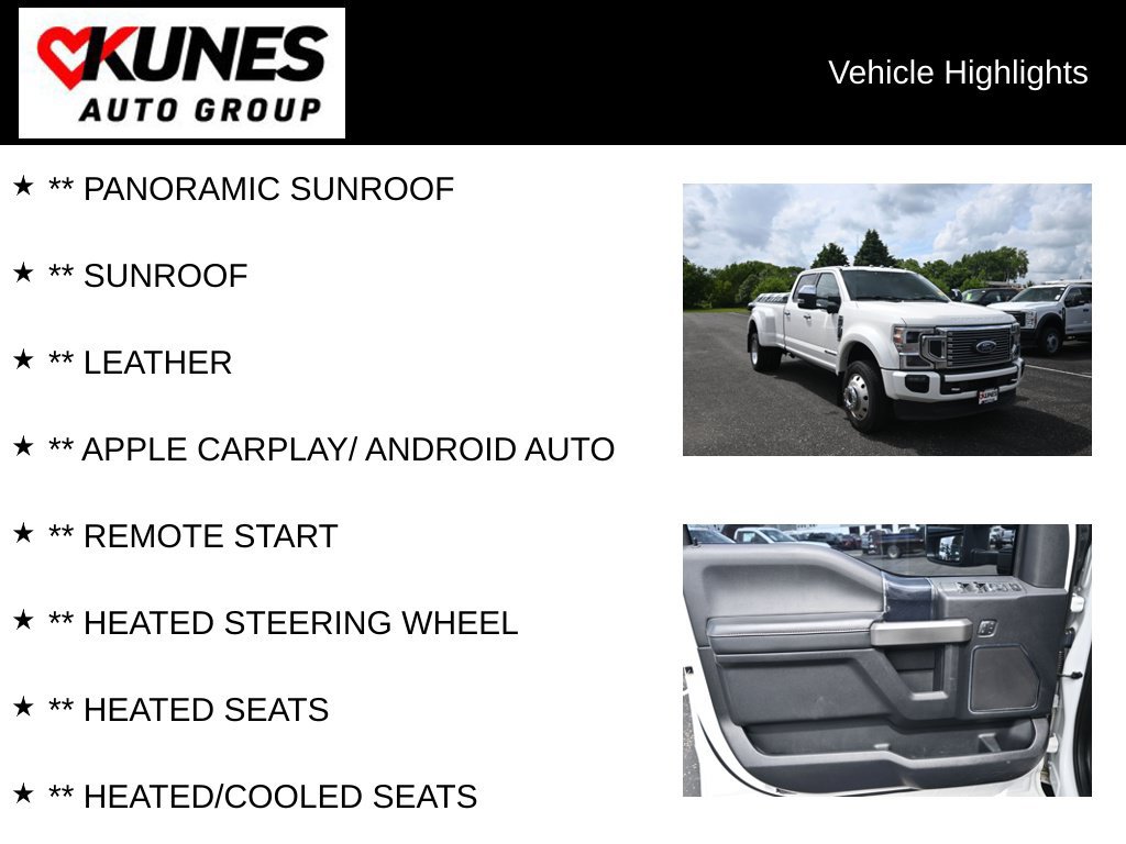 Used 2020 Ford F450 Platinum w/ FX4 Off-Road Package AWD/4WD image 2