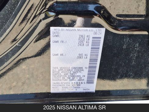 Used 2025 Nissan Altima 2.5 SR FWD image 24