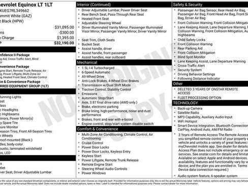 Used 2024 Chevrolet Equinox LT AWD/4WD image 2