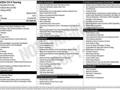 Used 2019 MAZDA CX-5 Touring image 11