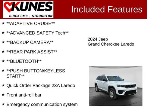 Used 2024 Jeep Grand Cherokee Laredo RWD image 2
