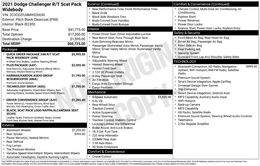 Used 2021 Dodge Challenger R/T Scat Pack RWD image 7