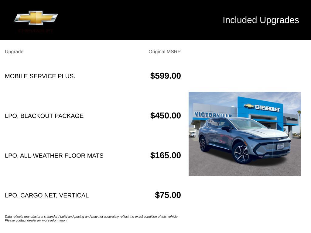 Used 2024 Chevrolet Equinox EV LT w/ LPO, Blackout Package FWD image 5