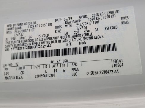 Used 2019 Ford F150 XL w/ Equipment Group 101A Mid RWD image 33