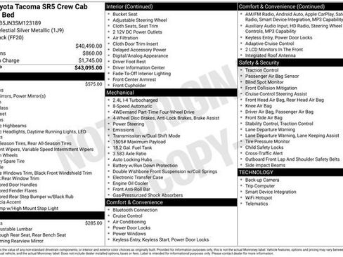 Used 2025 Toyota Tacoma SR5 AWD/4WD image 7