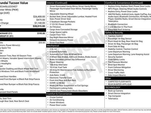 Used 2020 Hyundai Tucson Value w/ Cargo Package image 34