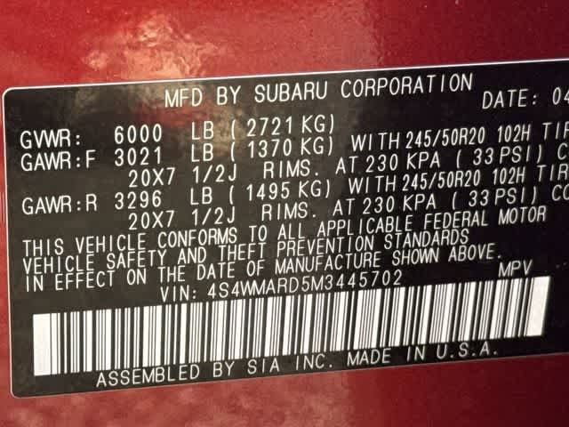 Used 2021 Subaru Ascent Touring w/ Popular Package #2A AWD/4WD image 33