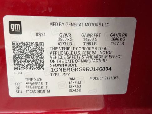 Used 2024 Chevrolet Traverse LT w/ LPO, Floor Liner Package image 20