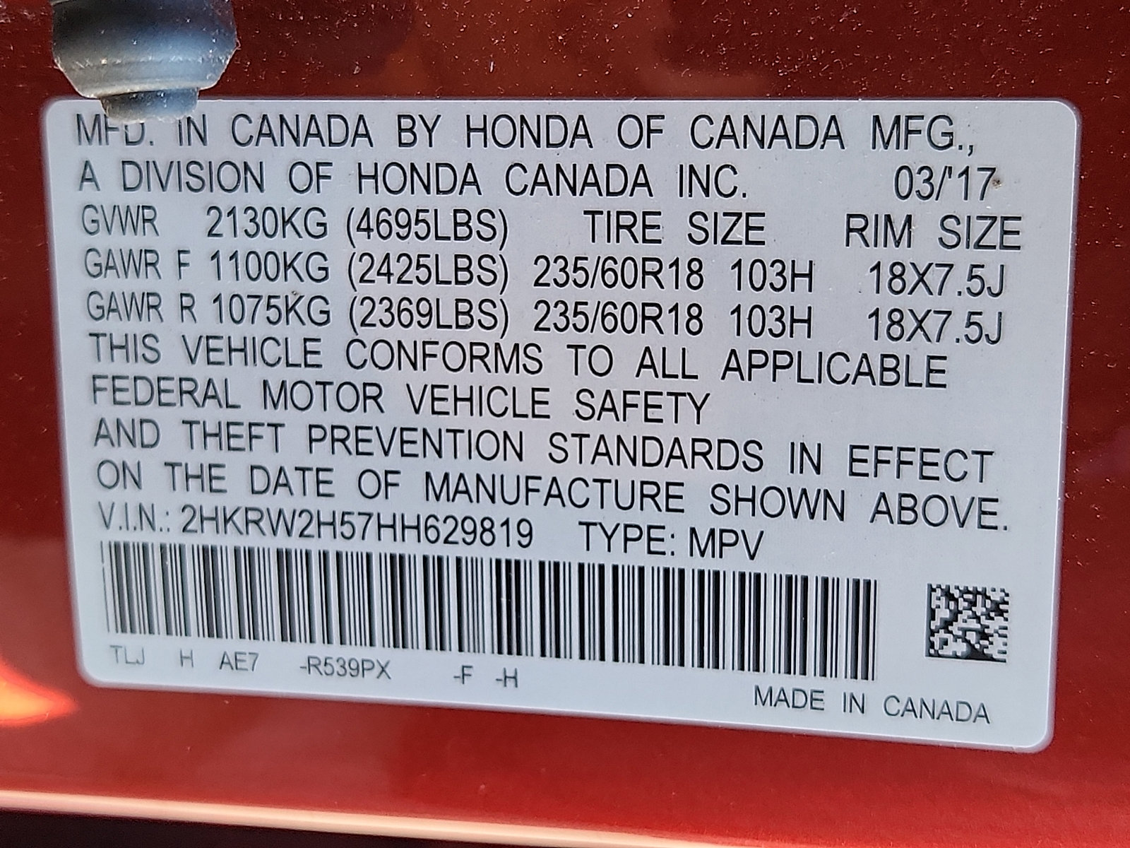 Used 2017 Honda CR-V EX image 27