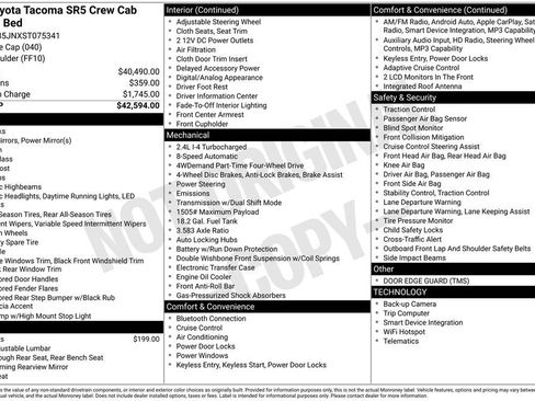 Used 2025 Toyota Tacoma SR5 AWD/4WD image 2