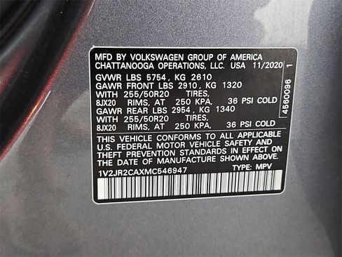 Used 2021 Volkswagen Atlas SE w/ Panoramic Sunroof Package image 40